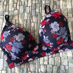 Nautica Intimates Wire Free Bra Sz 40D